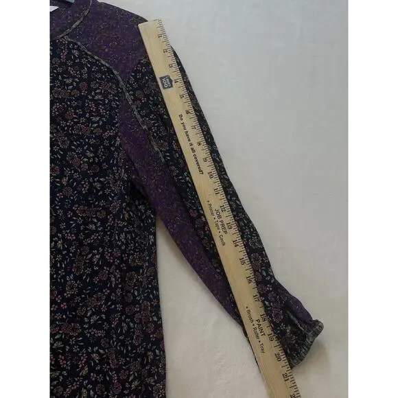 Veronica Beard Xanita Dress Womens 10 Multi Floral Mini Button Down Peasant Boho - Picture 11 of 16